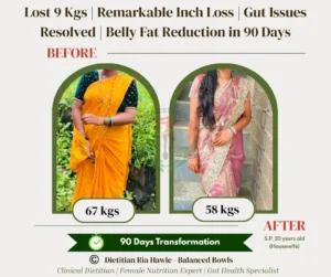 30 Years Old Housewife lost 9 Kgs with weight loss diet