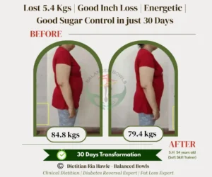 A soft skill trainer in Pune lost 5.4 kgs in just 1 month