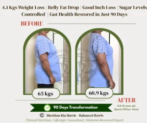 Sports Officer from Pune lost 4.1 Kg in 90 days