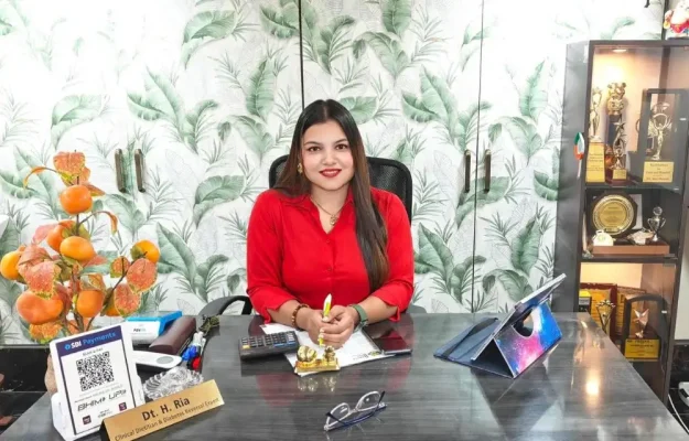 Dt. Ria Hawle at her diet clinic in Pimple Saudagar.