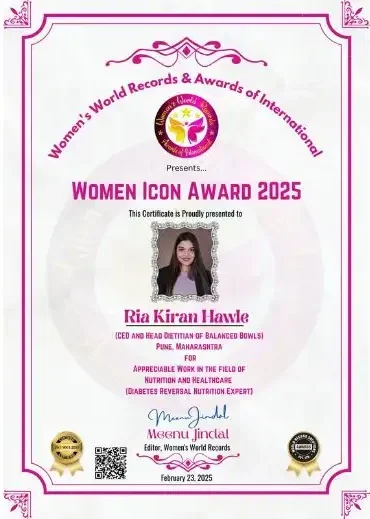 Women Icon Award – 2025 – Dt. Ria Hawle Women Icon Award - 2025 - Dt. Ria Hawle